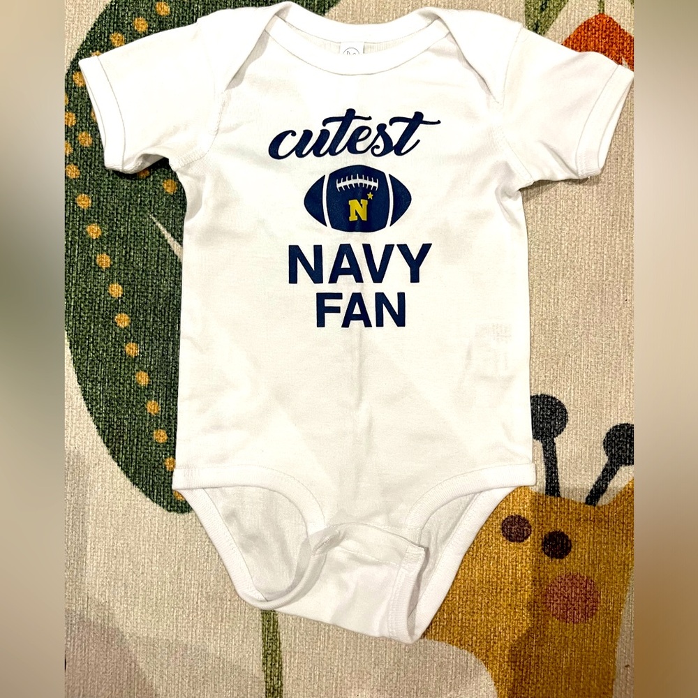 “Cutest Navy Fan” Onesie